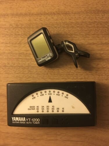 Yamaha YT 1200 Guitar Bass Tuner Intellitouch PT 10 Clip On Tuner