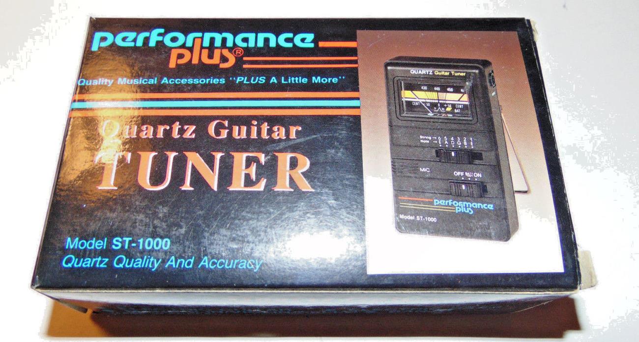 Performance Plus Quartz Guitar TUNER Model ST-1000 w/ original box