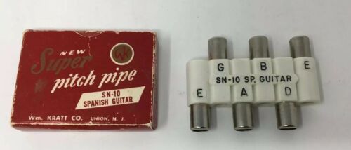 Vintage Wm. Kratt Co. Super Pitch Pipe SN-10 Spanish Guitar In Box Made in USA