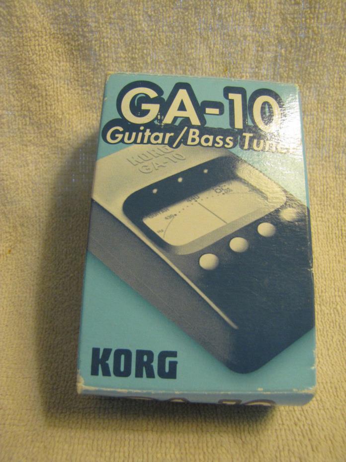 NEW Korg GA-10 Guitar Bass Tuner wih instructions & in box
