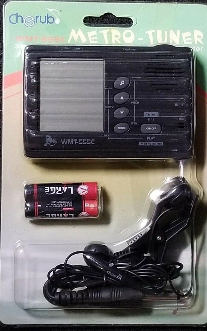 Cherub WMT-555C ElectronicTuner,Tone Generator & Metronome w/ Pickup for Guitar