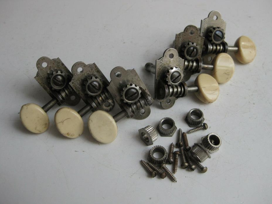 Vintage Waverly Gretsch Guitar Set of 6 Tuners for Your Project / Repair