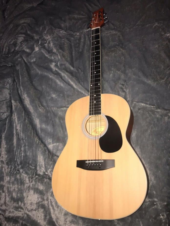 Kona Acoustic Parlor Guitar-2018 model, Has D’Addario strings and sounds good!