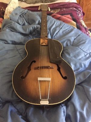Vintage Broadway Acoustic Guitar Original Condition Rare Restoration Project