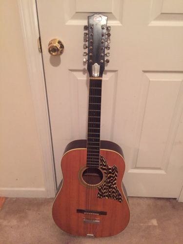 Vintage 12 String Acoustic Guitar - Good Kingston
