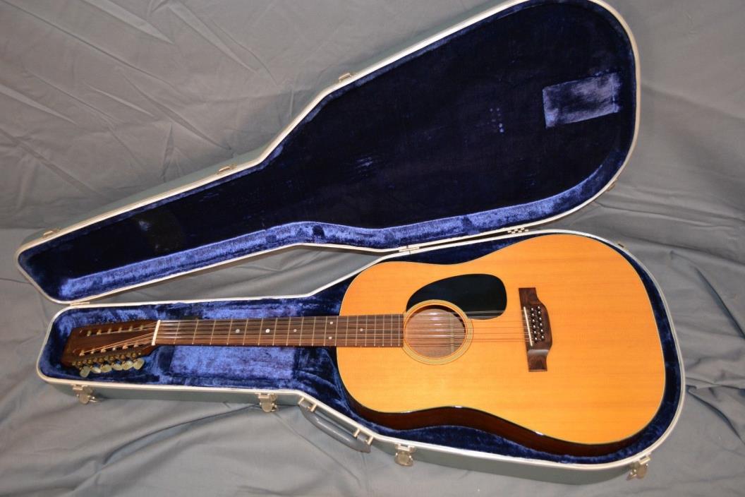 Vintage 1973 Martin D-12-20 12 String Acoustic Guitar- Original Martin Case