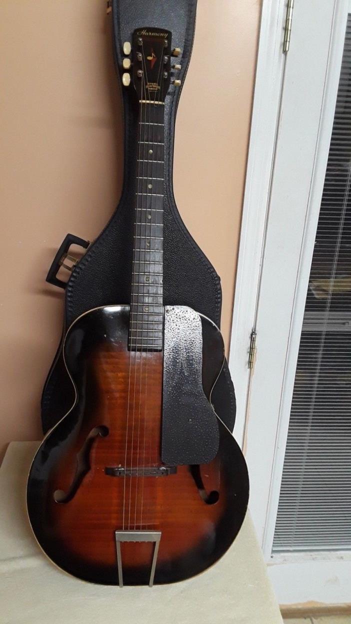 Vtg Harmony Monterey H950 Archtop Acoustic Guitar (As Is-Parts/Repair)
