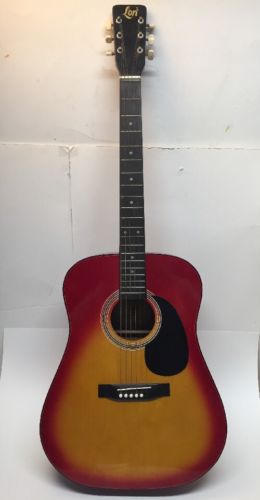 VINTAGE CLASSICAL ACOUSTIC LORI GUITAR - Sunburst Design - 41