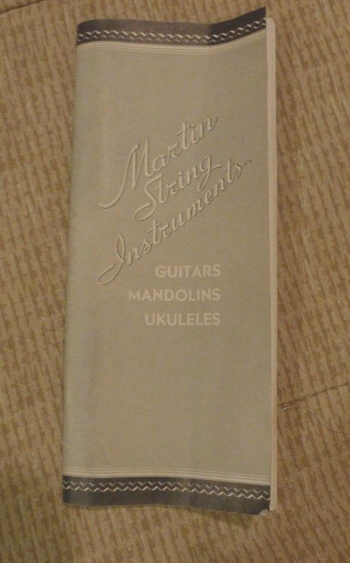 Original 1935 Martin String Instruments 32 Pg Retail Advertising Catalog