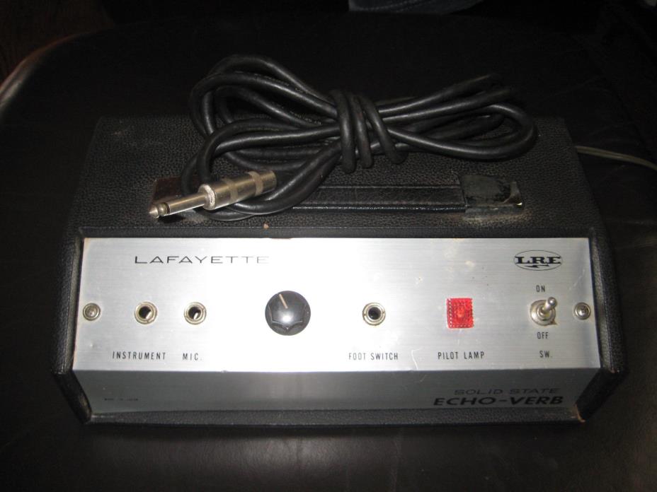 VINTAGE 60's LAFAYETTE SOLID STATE ECHO-VERB