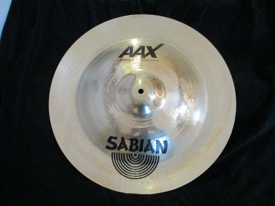 Sabian 19 Inch AAXtreme Chinese Special Effects Cymbal, Brilliant, 1340 Grams !