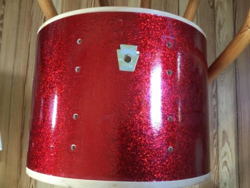 Ludwig Red Sparkle 14” Drum Shell