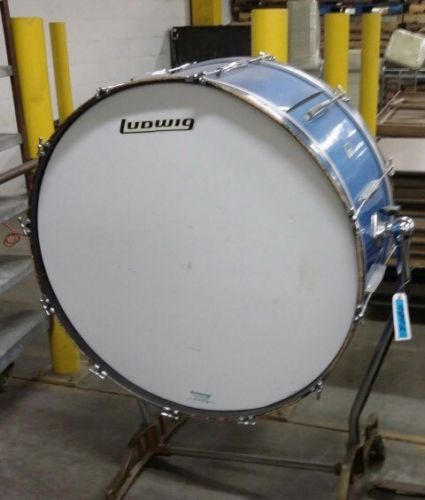 Vintage Ludwig Bass Drum Blue Sparkle            20 By 36 Inch