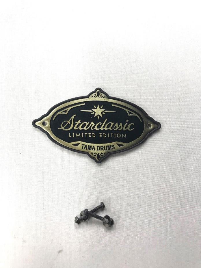 Tama Percussion Star Classic Birch Babinga Gold Drum Badge OEM Repair Parts