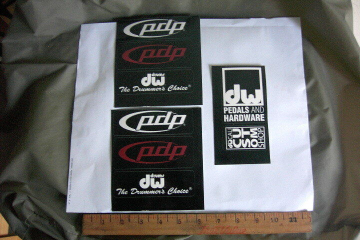 DW DRUMS ROCK MUSIC DRUM MAKER STICKER LOT