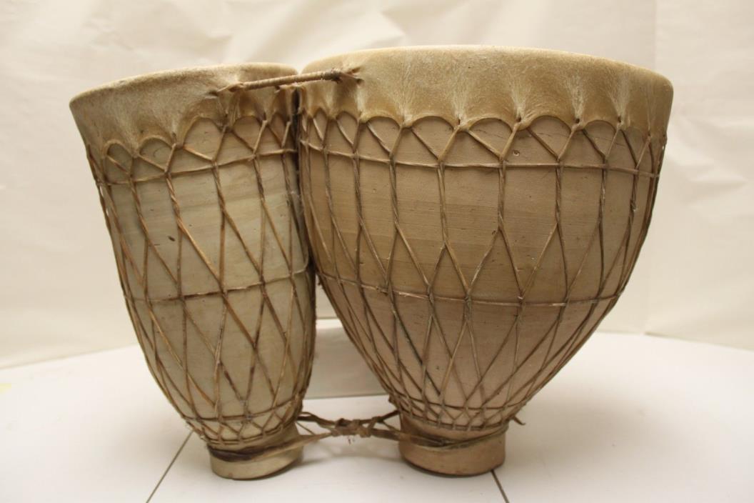 Moroccan Drum Tom-Tom Tabla Darbuka Doumbek Tombak Bongo Set Handmade Large Clay