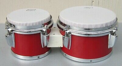Red LUDWIG BONGOS Percussion DRUMS 6