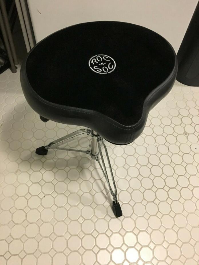 ROC-N-SOC Nitro Throne Black Drum Seat Drum Stool Throne