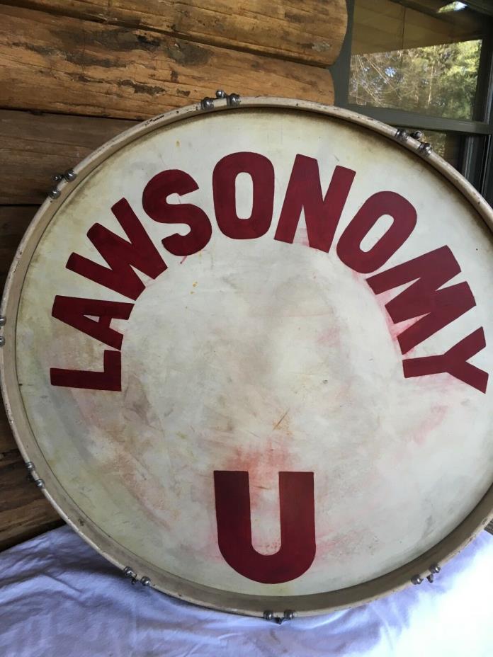 ANTIQUE DRUM  -  WHAT IS LAWSONONOMY?  A TRUE PART OF AMERICAN HISTORY