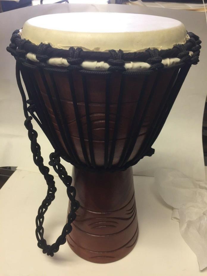 Nino African Style Rope Tuned Djembe Large 15.5