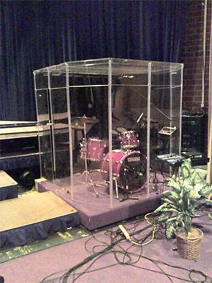 DRUM BOOTH Sound Booth  FULLY ENCLOSED WITH A DOOR