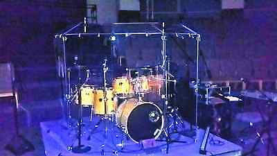 DS7D Drum Shield with Deflectors 7 Ft Tall,