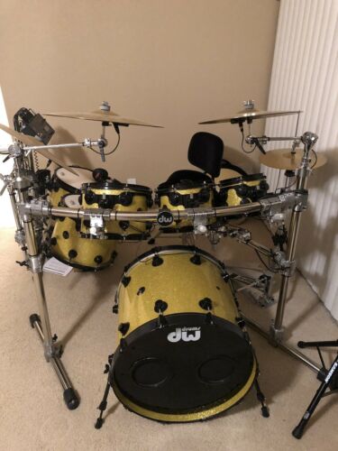 DW Electronic Drum Set 2box Brain Jobeky Cymbals Rack And Throne With Trick