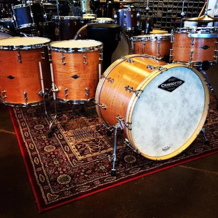 2015 Craviotto 4 Pc Cherry Drum Kit Amazing Set