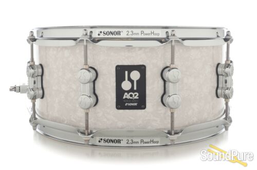 Sonor 6x14 AQ2 Maple Snare Drum - White Marine Pearl