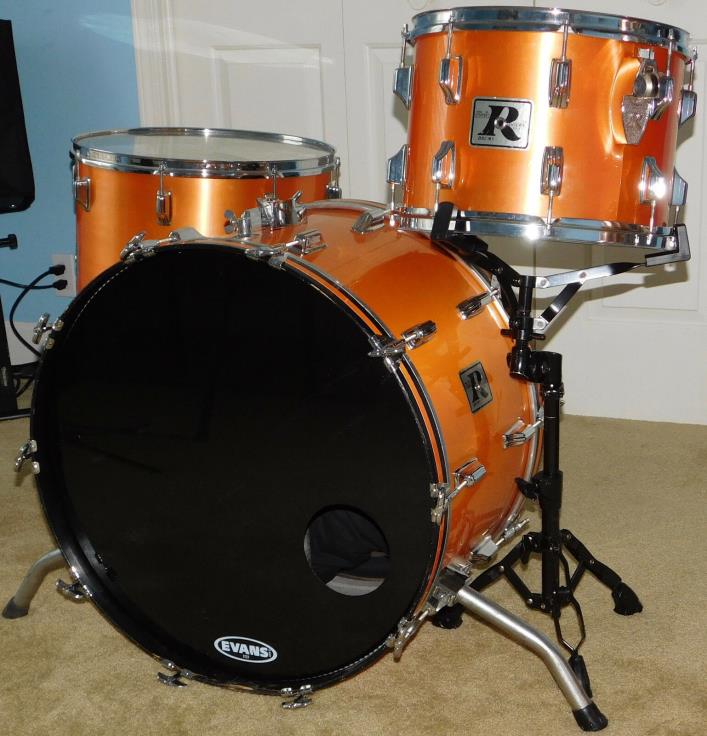 Rogers Big R 3 Piece Drum Kit*Vintage 70's*24, 18, 14*