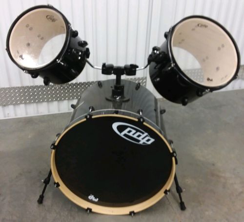 Pacific by DW PDP Mainstage 3-Pc Drum Set w/ Hardware, Black Metallic Pre Owned