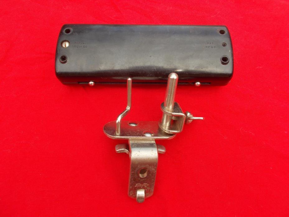Vintage WFL Drums Plastic Wood Block & Ludwig Holder