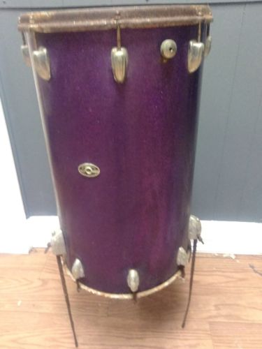 Vintage Slingerland Purple Sparkle Floor Tom Tom  Drum