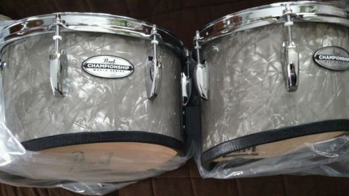 2-  Pearl Championship Marching Tenor Drums-- 1/2 of quad set--new