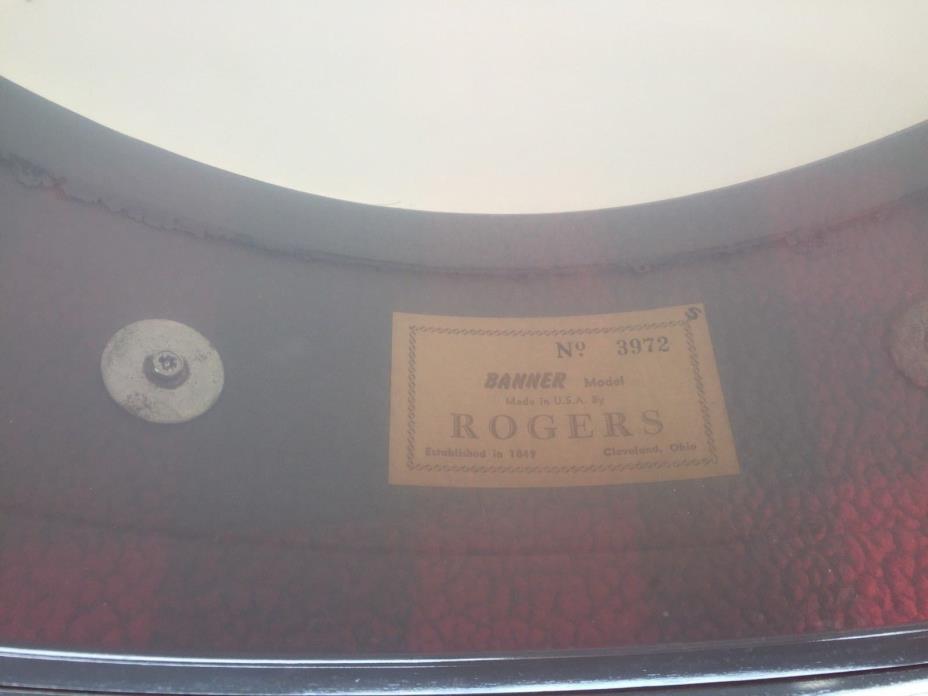 Vintage Rogers “Banner” Model 3 Ply Snare Drum Shell 5x14 Cleveland Era Project