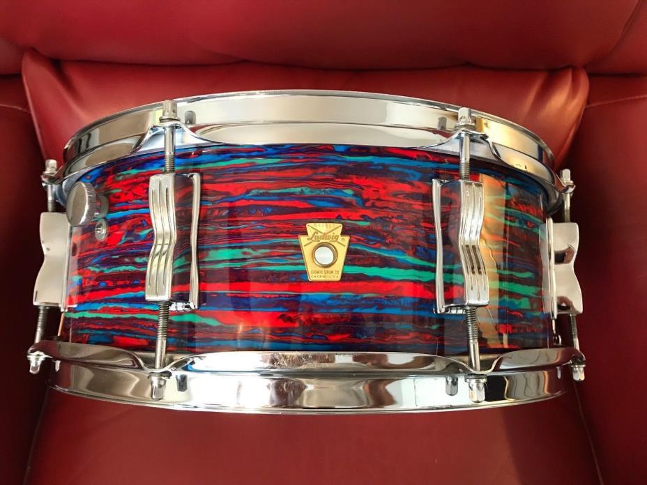 Ludwig 1969 Vintage Psychedelic Red Jazz Festival 