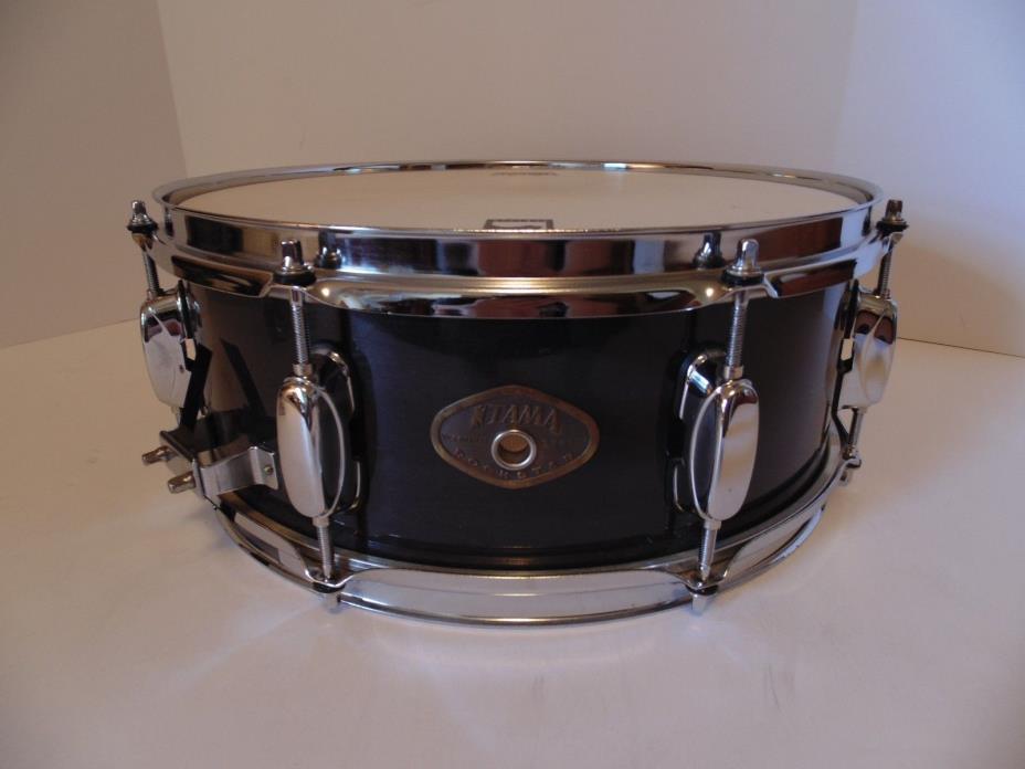 TAMA Rockstar Wood Snare Drum Charcoal Grey Stained  14x5.5 8 Lug