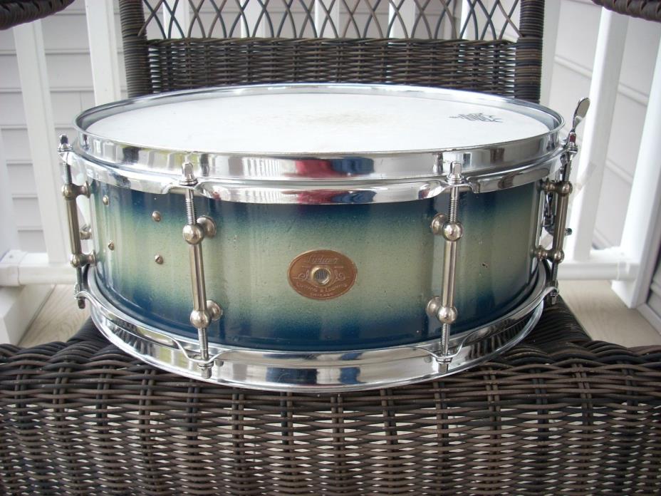 1920's Ludwig & Ludwig 5x14 solid wood snare drum tube lugs