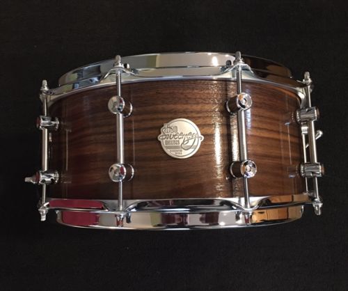 Doc Sweeney Drums 6x14 Solid Shell Walnut Snare semi gloss with Bag WOW!!!