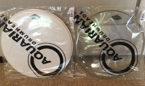 Craviotto Logo Snare Drum Heads 14” Aquarian Set!