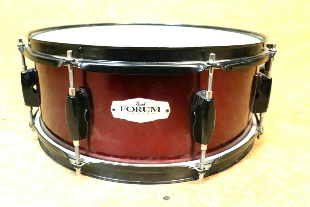 NICE Pearl 5.5x14 Forum Series Snare Drum Metallic Red/Black Floor Display Model