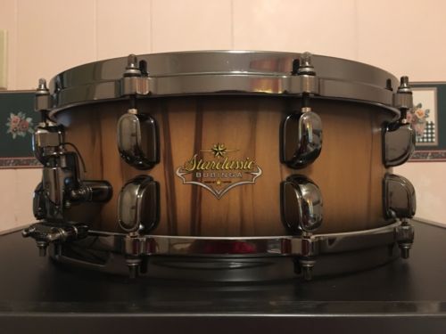 Tama Starclassic Bubinga Limited Edition 14x5.5 Snare Drum Smokey Satin Walnut