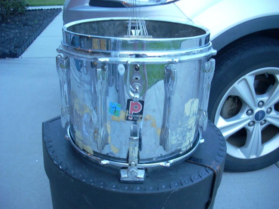 1970's Premier marching snare dual strainer pipe drum die cast hoops #7