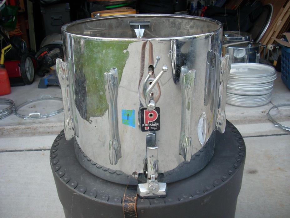 1970's Premier marching snare dual strainer pipe drum #1