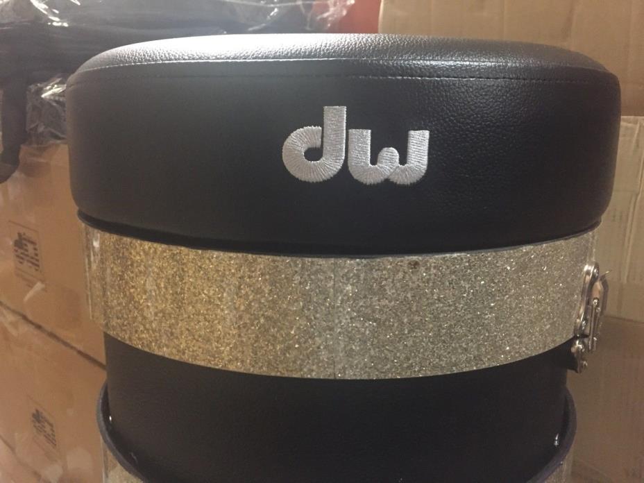 DW Drums Canister Style Trap Case Throne in Glass Glitter!