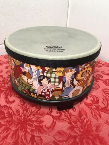 Remo Rhythm Club Floor Tom Drum Kids Toddler Bongo Drumsticks Toy Instrument