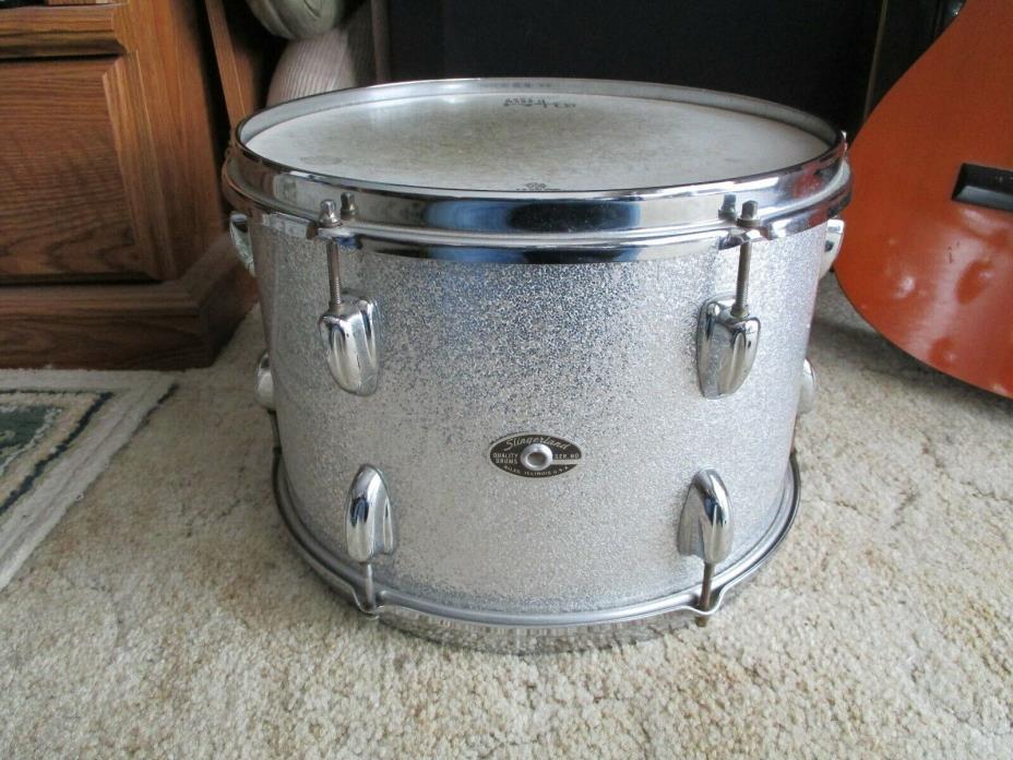 1970'S SLINGERLAND 3 PLY TOM 9X13 SILVER SPARKLE