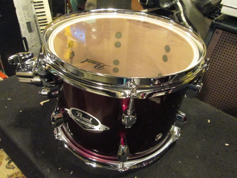 PEARL Export series 10” Tom Drum Wine Red / Cherry Lacquer w/ Opti mount bracket