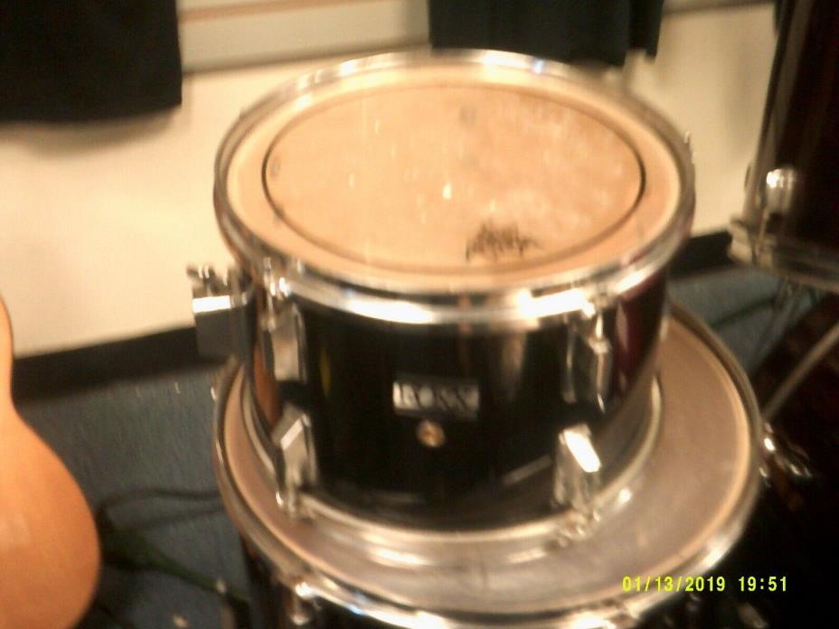 Roxx  12 dia by 8  deep  Tom drum  black