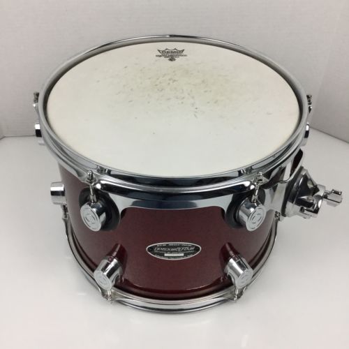 Pacific CX Series 12 inch Tom-Tom W/ Weatherking Remo Drum Head Glossy Red 3.D4